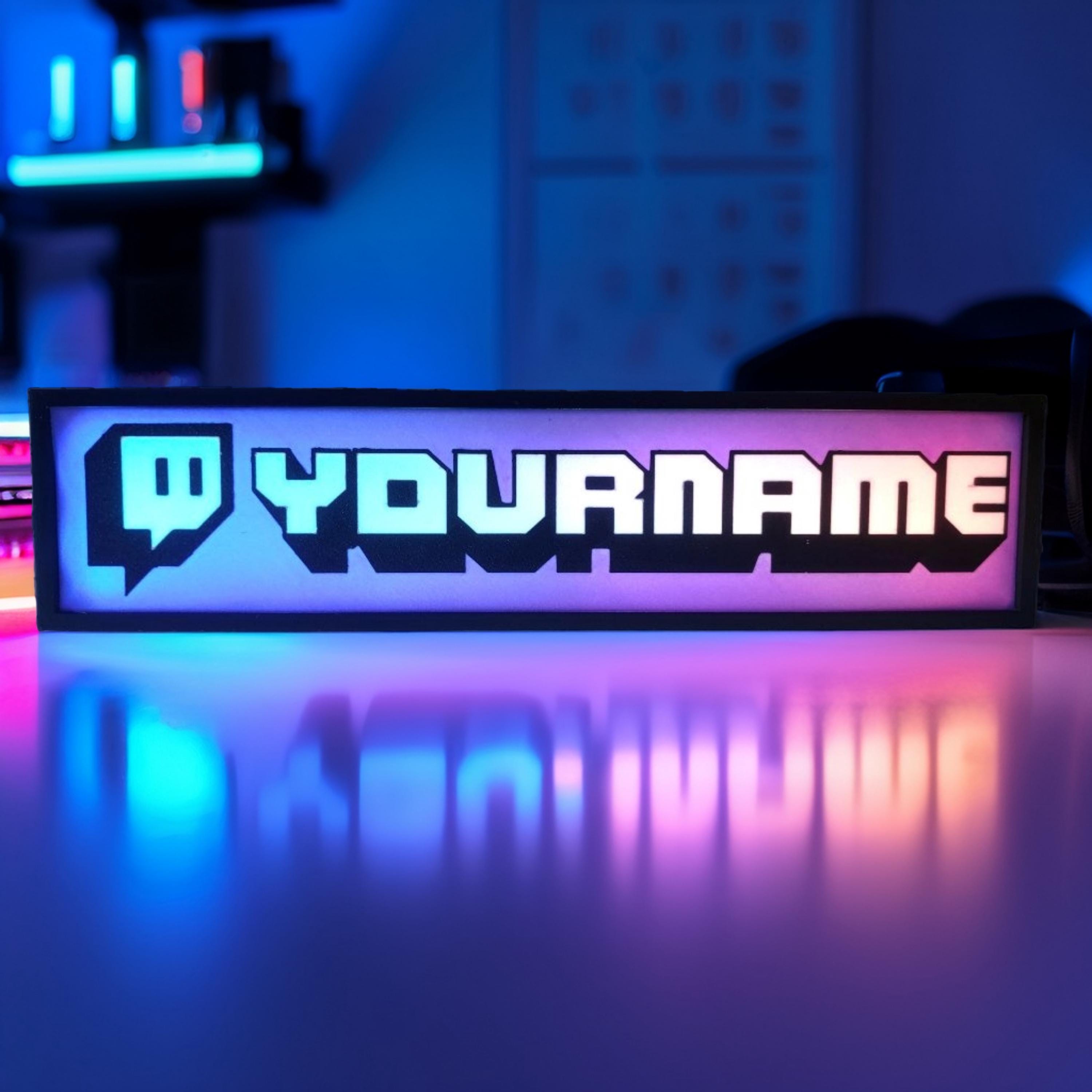 Custom Twitch Led Sign Bluetooth Controlled