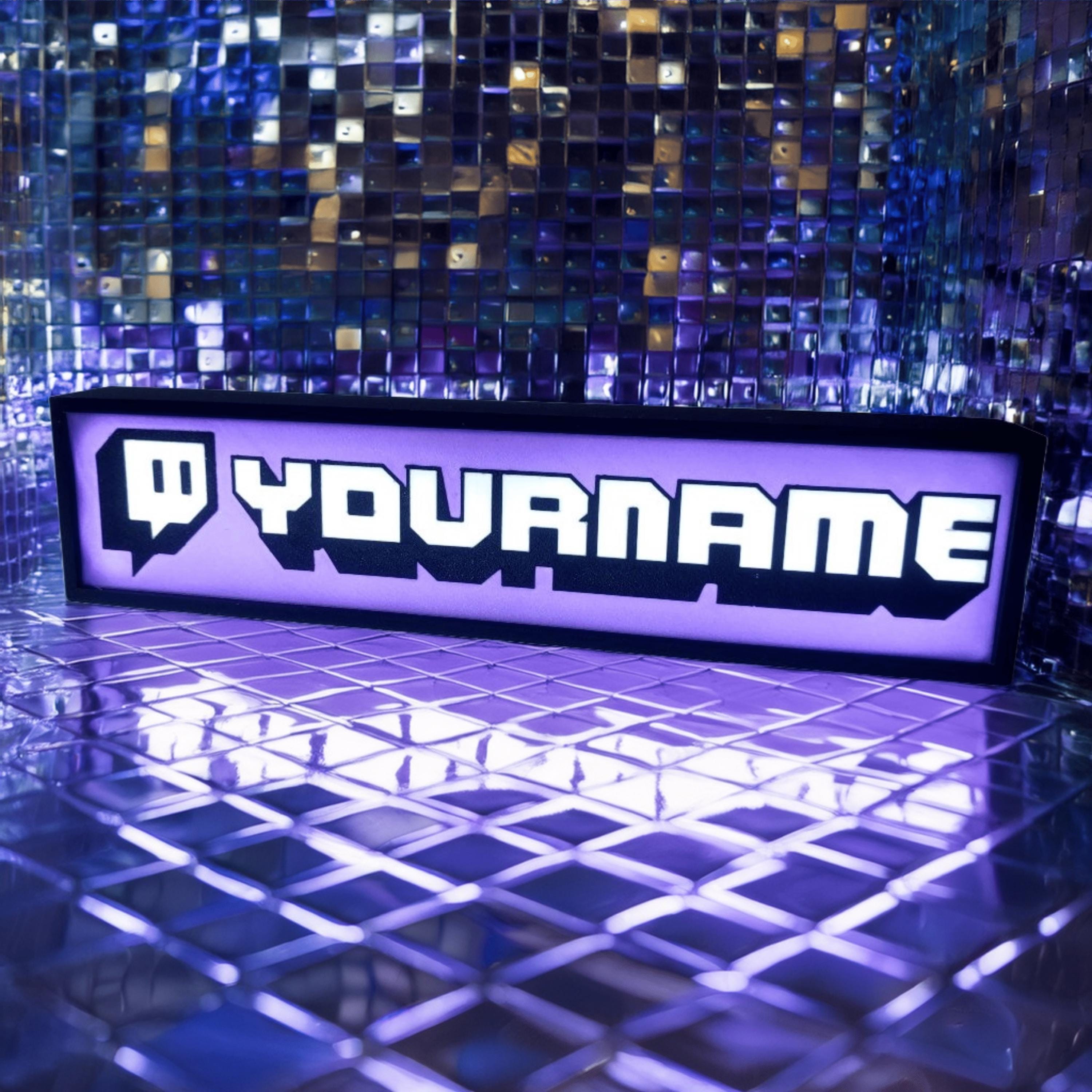 Custom Twitch Led Sign Bluetooth Controlled