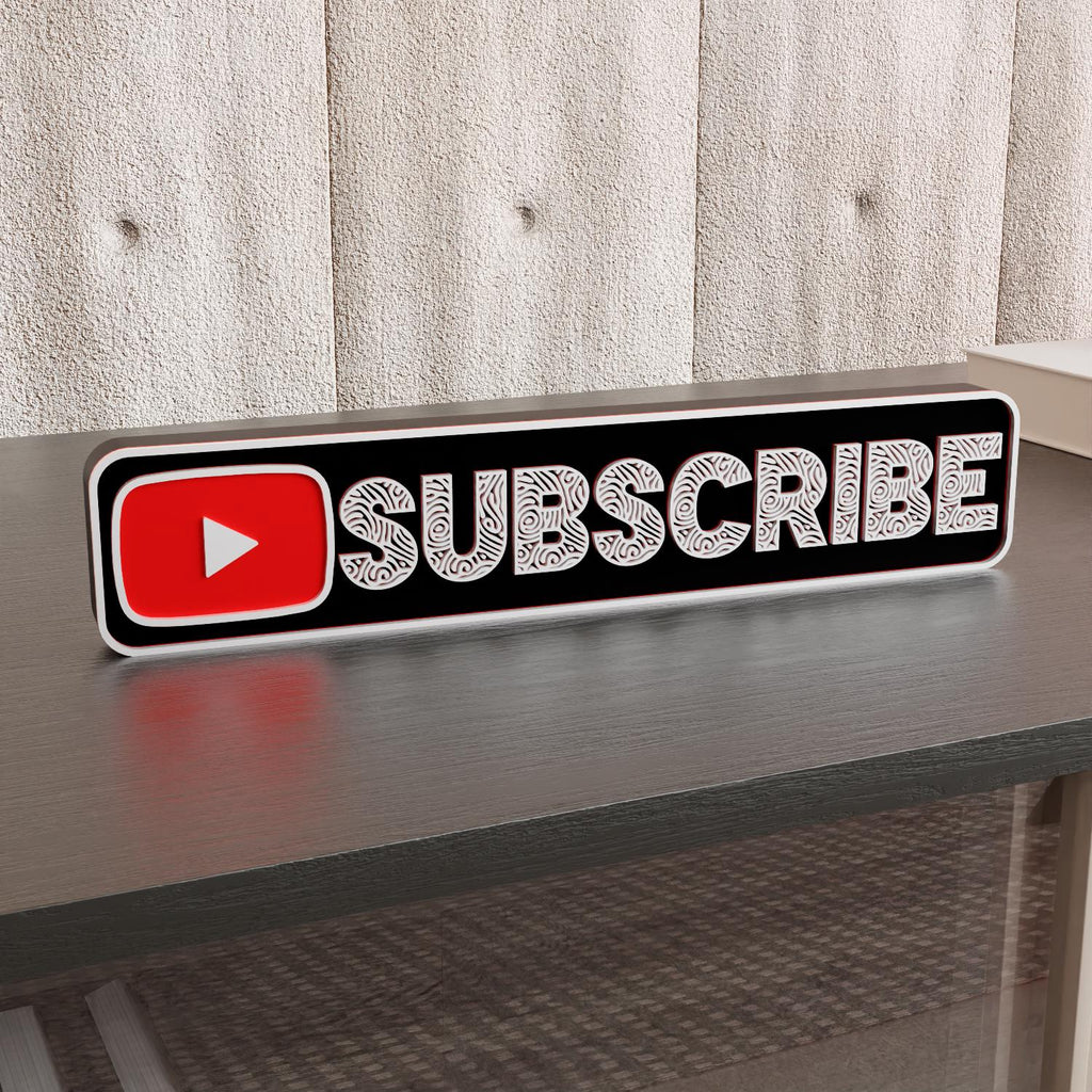 YouTube Subscribe Sign Customizable
