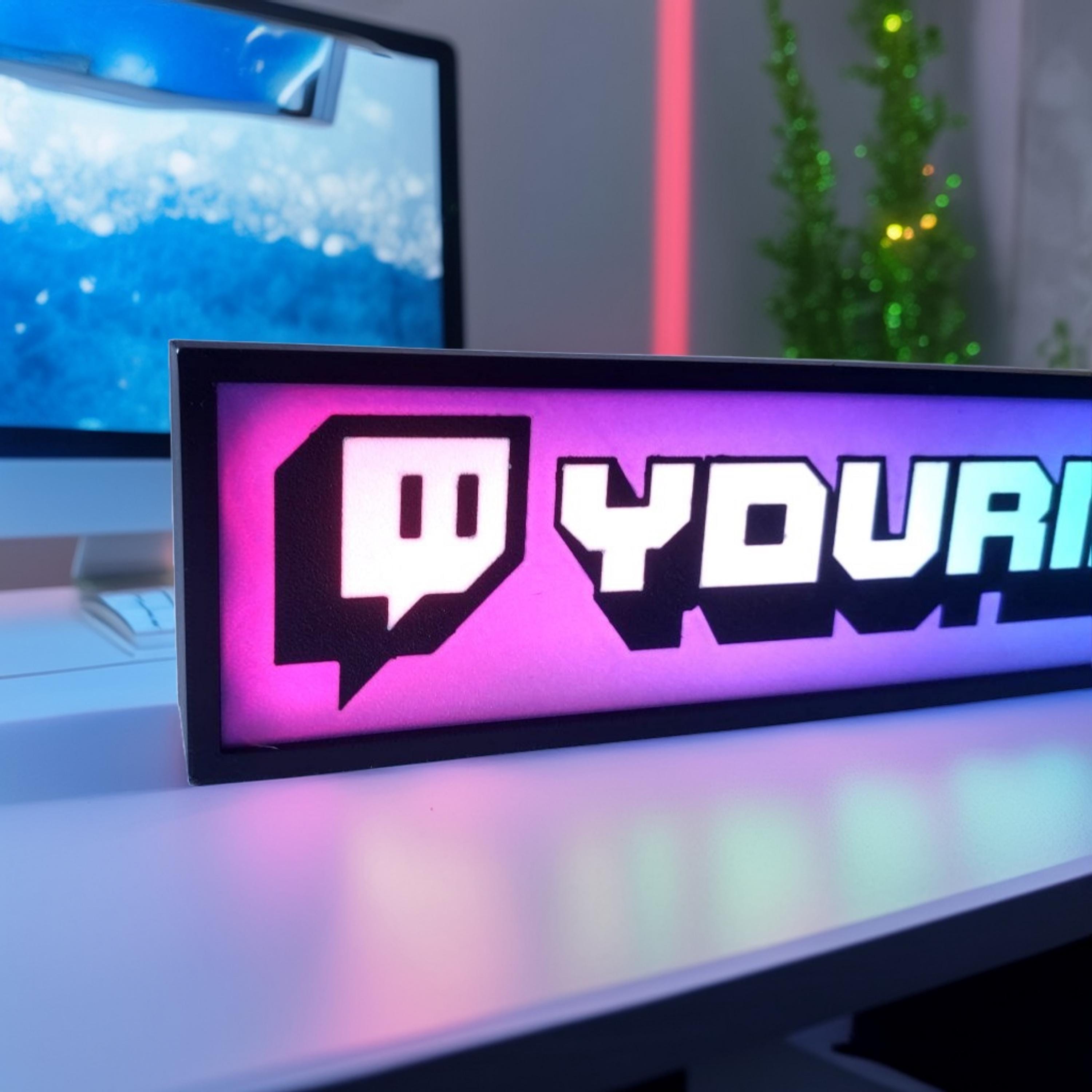 Custom Twitch Led Sign Bluetooth Controlled