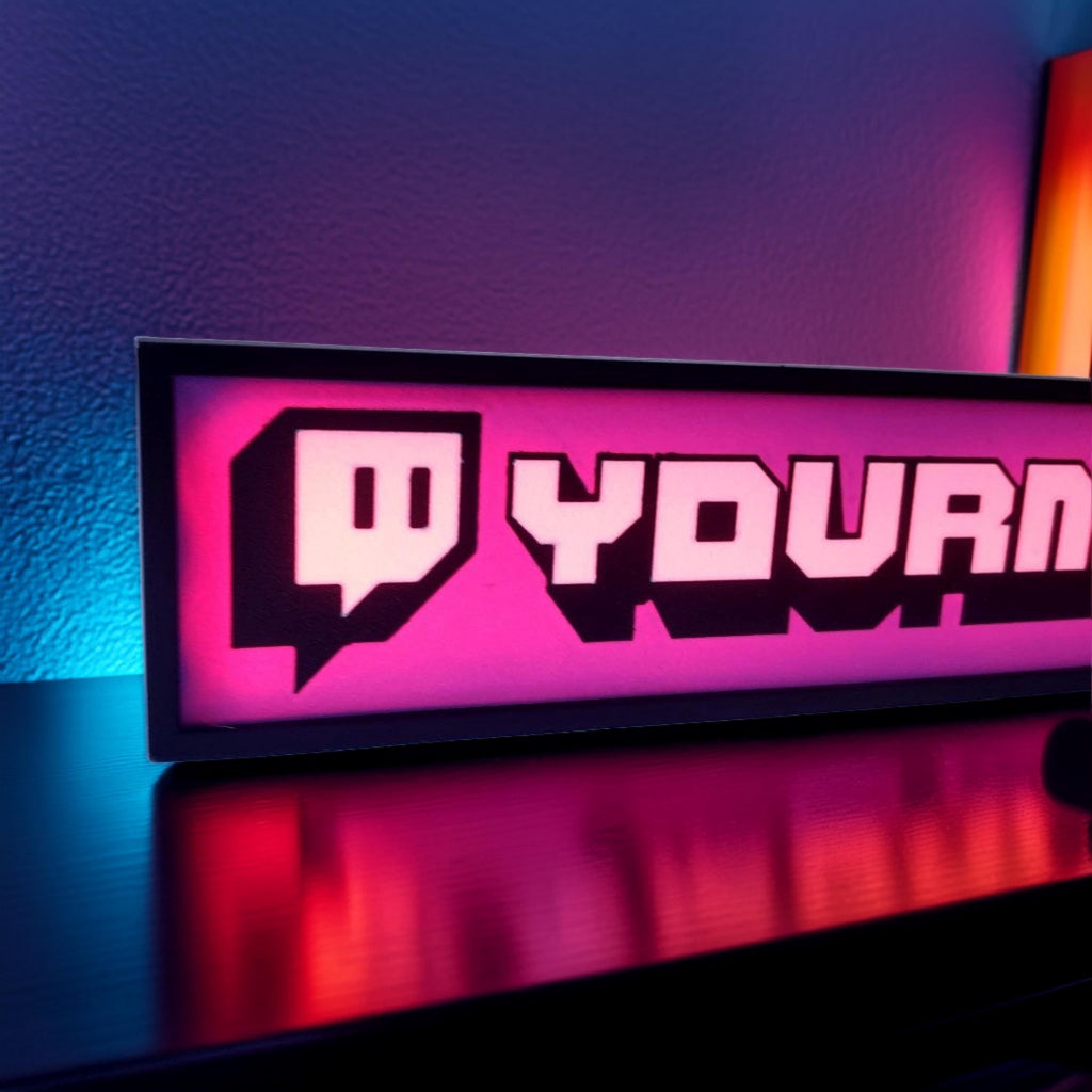 Custom Twitch Led Sign Bluetooth Controlled