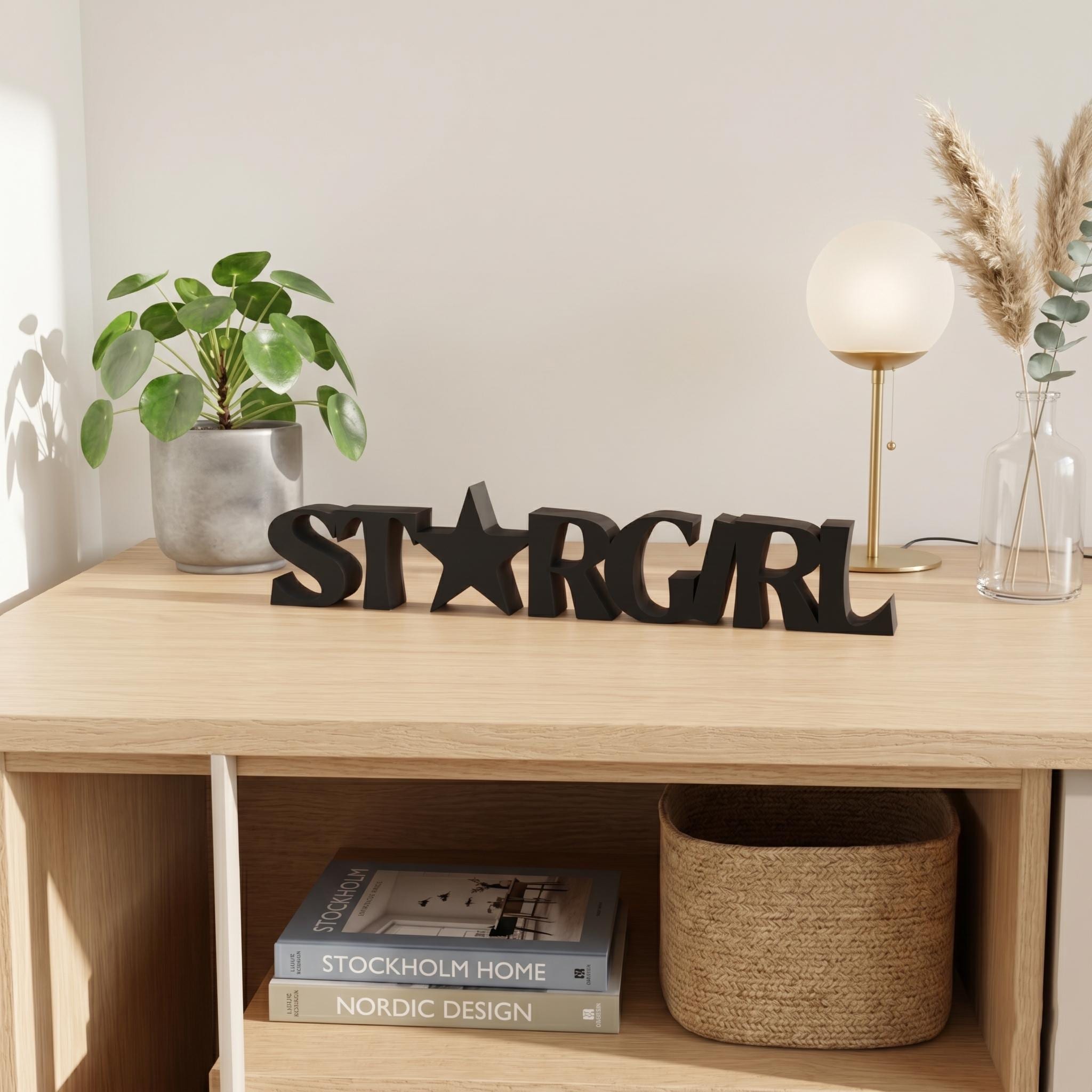 StarGirl Sign Stockholm Style Room Decor