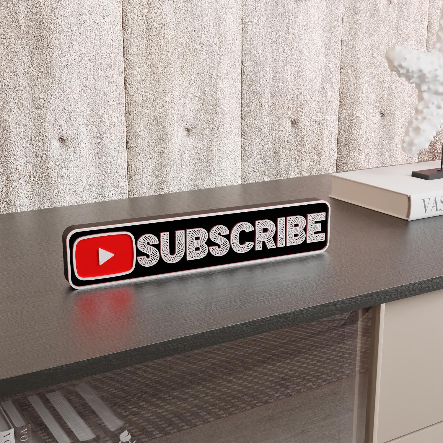 YouTube Subscribe Sign Customizable